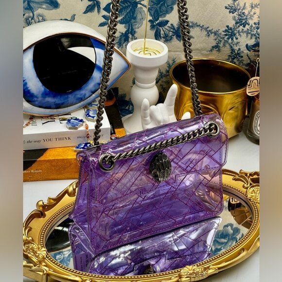 🆕 KURT GEIGER LONDON 🧿 NWOT Mini Kensington Crossbody Bag, Light Purple - Picture 11 of 16